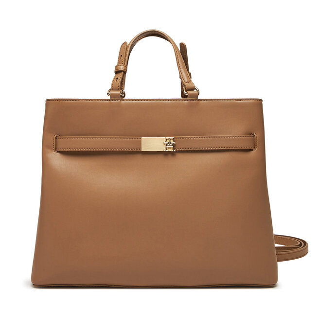 Torebka Tommy Hilfiger Heritage Satchel - Brązowy