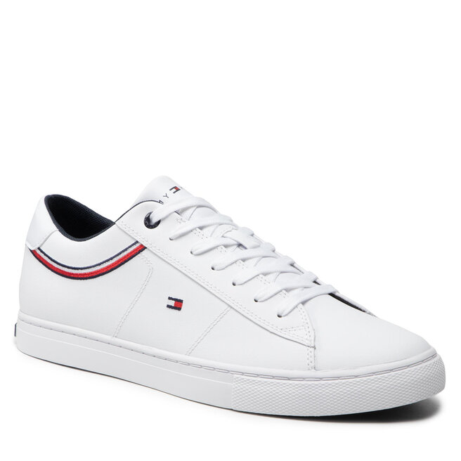 Sneakers Tommy Hilfiger Essential Leather Sneaker Detail FM0FM03887 White YBR