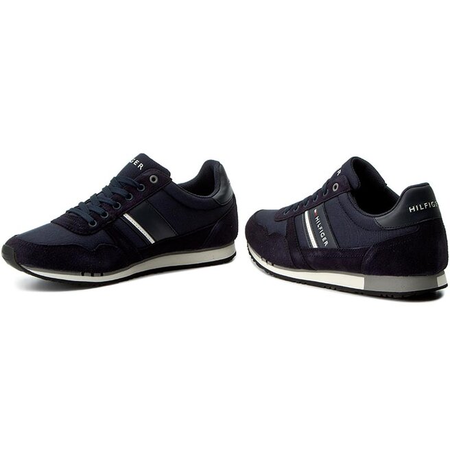 TOMMY HILFIGER FM0FM00979 MIDNIGHT SNEAKERS Homme  Chaussures de sport  mode, Chaussures tommy hilfiger, Chaussure sport