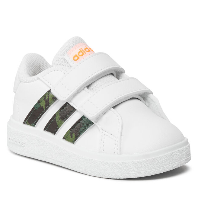 adidas Pantofi adidas Grand Court Lifestyle Hook and Loop Shoes IF2886 Alb