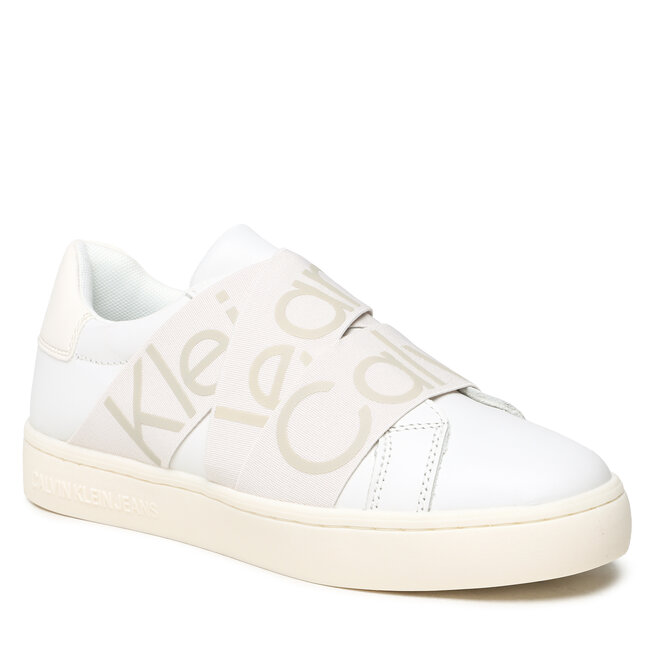 Sneakers Calvin Klein Jeans Classic Cupsole Elast Webbng YW0YW00911 White/Ancinet White 0LA