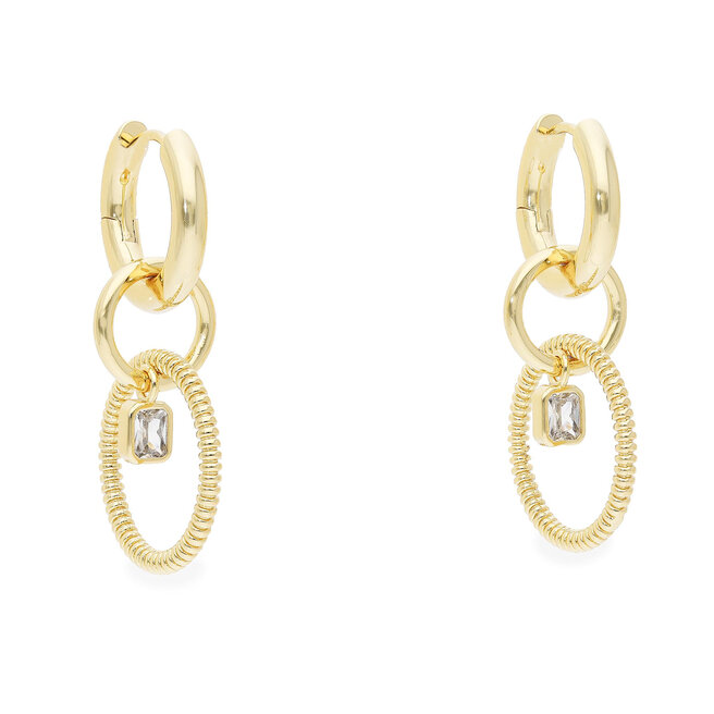 Luv AJ Fülbevaló Luv AJ Camille Multi Hoops FW22-E-CMH-G Gold
