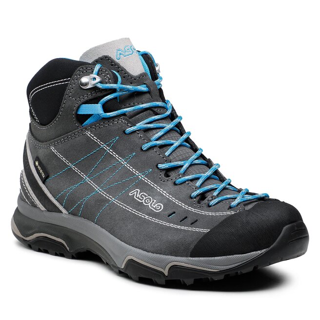 Trekkings Asolo Nucleon Mid Gv Ml GORE-TEX A40029 00 A772 Graphite/Silver/Cyan Blue A40029 imagine noua