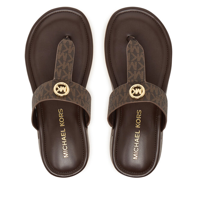 Japonki MICHAEL Michael Kors Koya Flip Flap 40R6KOFA2B Brązowy -