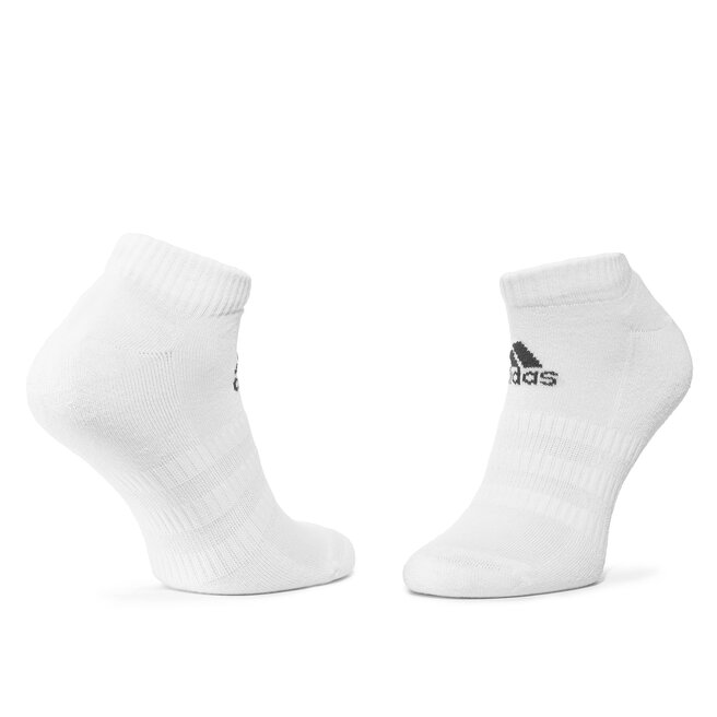adidas 3 pares de calcetines cortos unisex adidas Cush Low 3Pp DZ9384 White/White/White