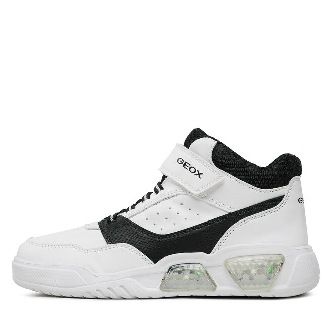 Geox Sportcipő Geox J Illuminus Boy J36GVB 05411 C0404 DD White/Black