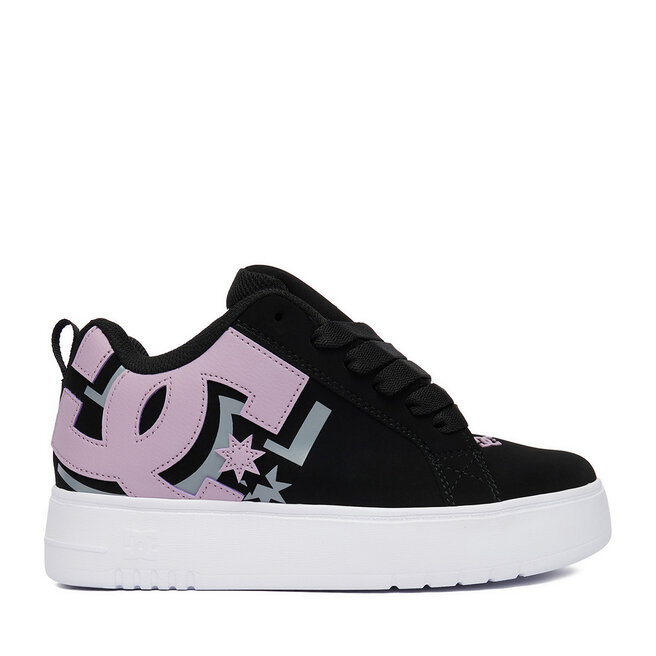 Sneakersy DC Shoes EO-COURT GRAFFIK PLATFORM DC02422003 Czarny - kobiece