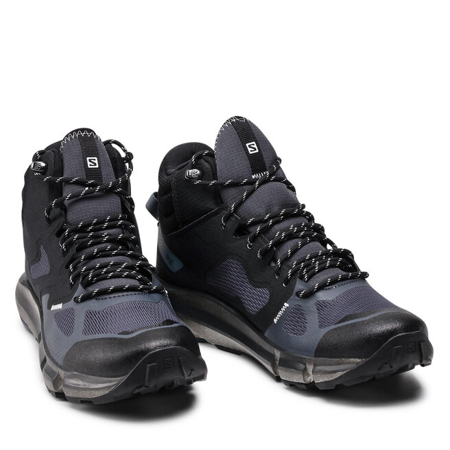 Salomon Туристически Salomon Predict Hike Mid Gtx GORE-TEX 414609 27 V0 Ebony/Black/Storm Weather
