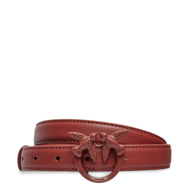 Pasek Damski Pinko Lover Berry H2 Belt AI 24-25 PLT01 100143 - Bordowy