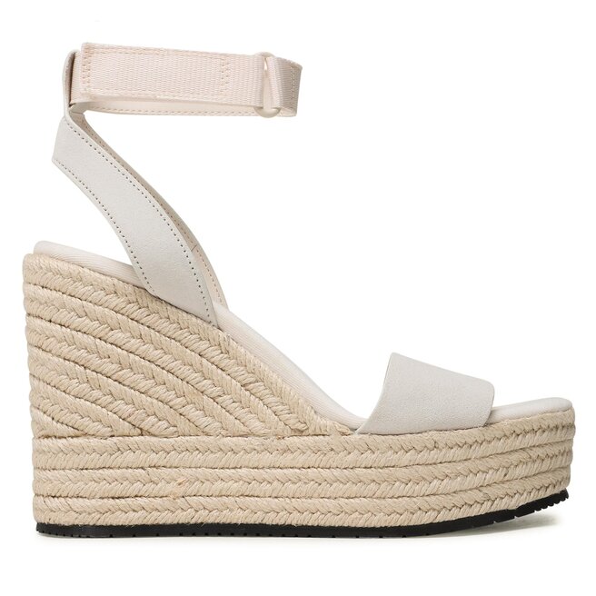 Calvin Klein Jeans Еспадрили Calvin Klein Jeans Wedge Sandal Su Con YW0YW01026 Ancient White YBH