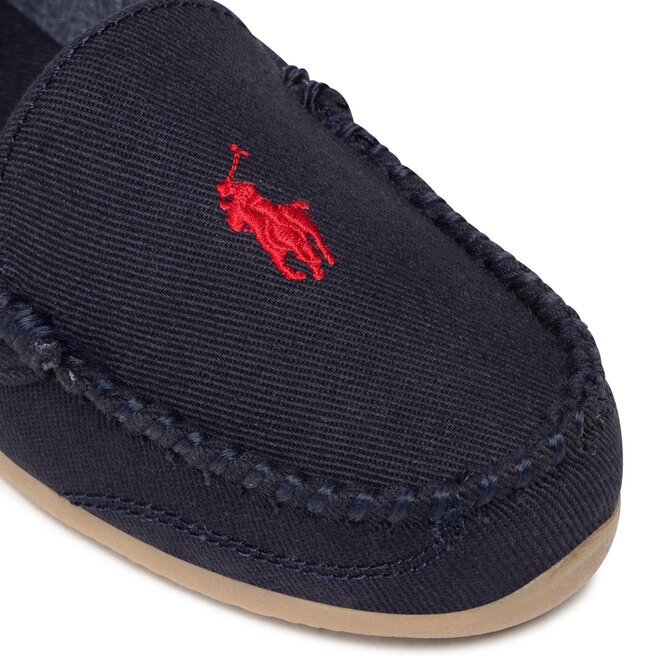 Polo Ralph Lauren Pantofole Polo Ralph Lauren Declan RF103616 Navy/Red