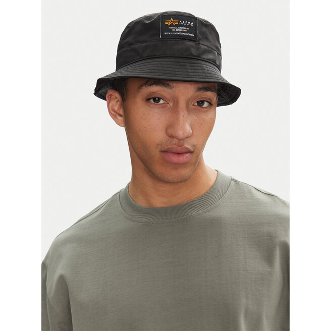 Kapelusz Alpha Industries Crew Bucket - Czarny