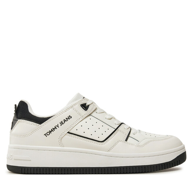 Sneakersy Tommy Jeans Tjm Basket Retro Cupsole Wl - Biały