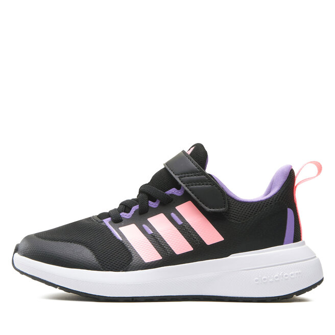 adidas Cipő adidas Fortarun 2.0 Cloudfoam Sport Running Elastic Lace Top Strap Shoes HR0289 Fekete