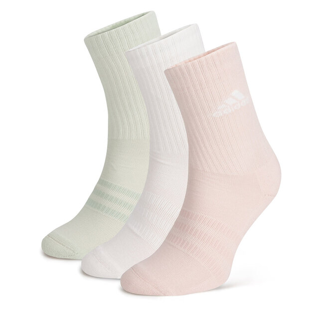 Zestaw 3 par wysokich skarpet damskich adidas IZ0161 - Kolorowy