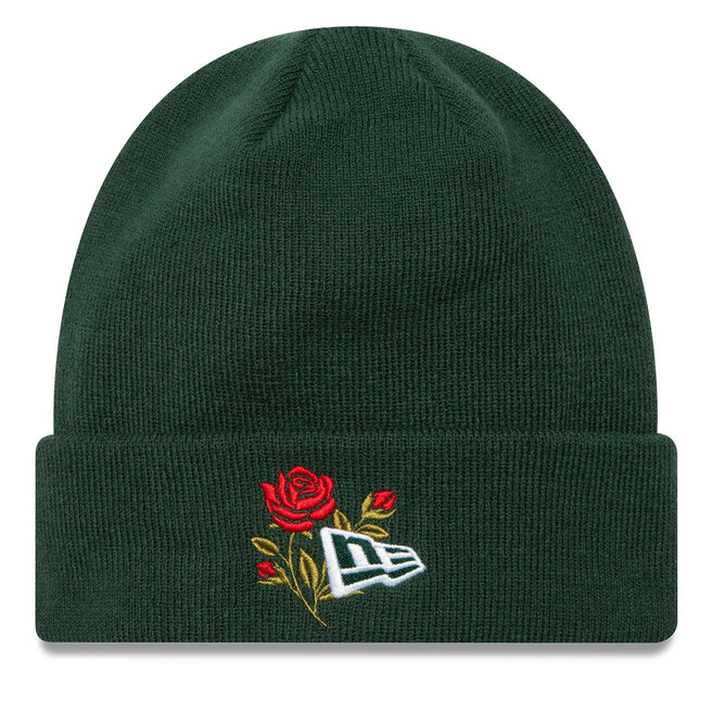 Czapka New Era Rose Icon Cuff Knit Beanie - Zielony