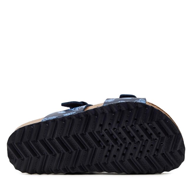 Geox Herren Sandalen J Ghita Boy - Leder Sandalette Mit Klettverschluss | Bequeme Freizeitsandalen Für Sommer