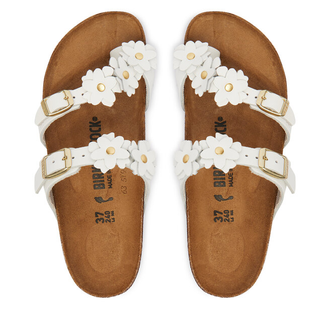 Japonki Birkenstock Mayari Flowe Embellishment 1032060 Biały -