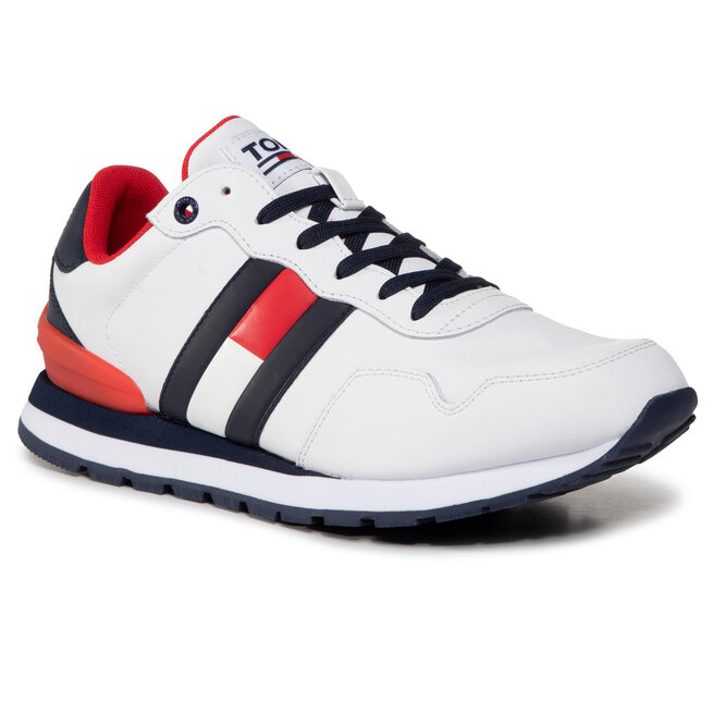 Laisvalaikio batai Tommy Jeans Lifestyle Lea Runner EM0EM00577 White YBR •  Www.eavalyne.lt