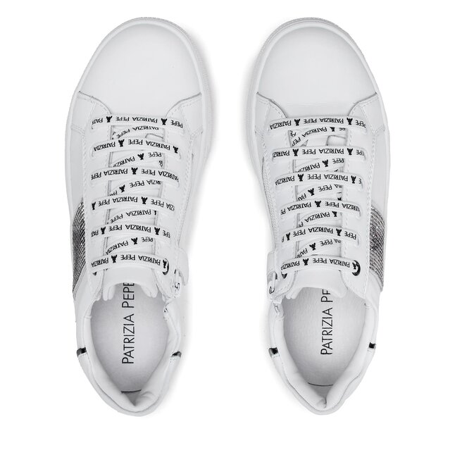 Patrizia Pepe Сникърси Patrizia Pepe PJ212.01 S Vitello Bianco/Nero
