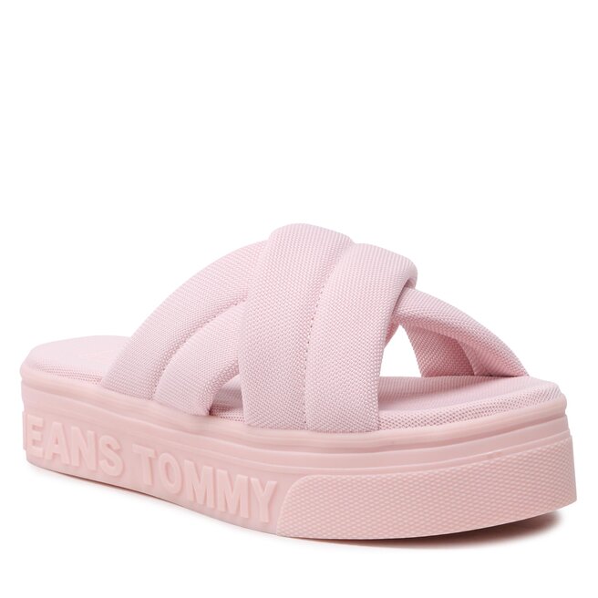 Παντόφλες Tommy Jeans Fltfrm Sandal EN0EN02116 Misty Pink