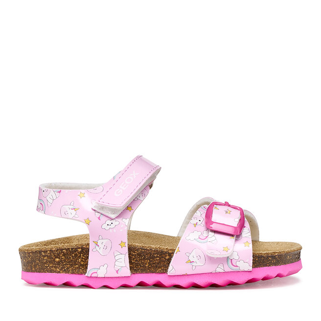 Sandały Geox B Sandal Chalki Girl B922RA 000FC C8206 S Różowy - dziewczęce