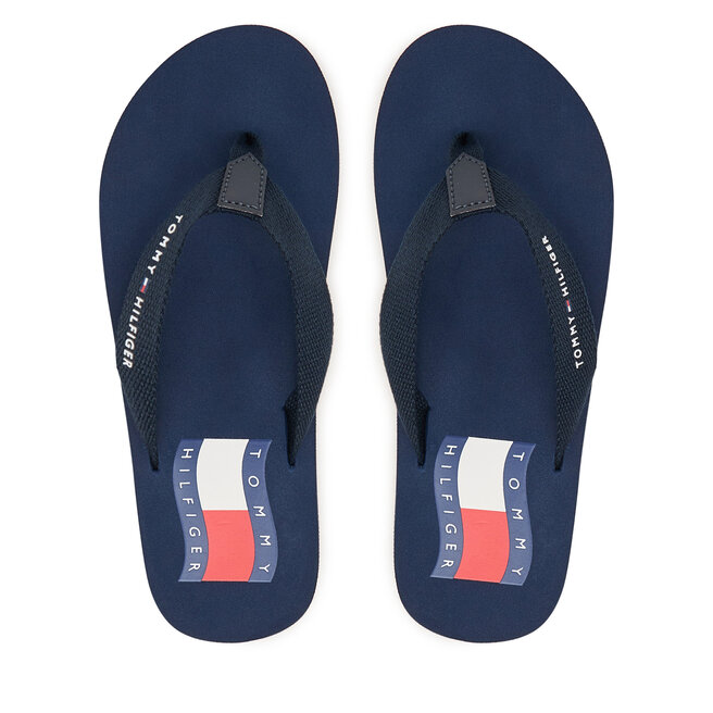Klapki Tommy Hilfiger T3X8-34408-0058 Niebieski -