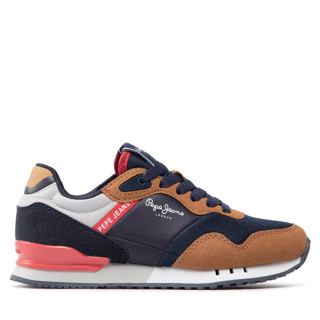 Sneakersy Pepe Jeans London One Basic B - Granatowy