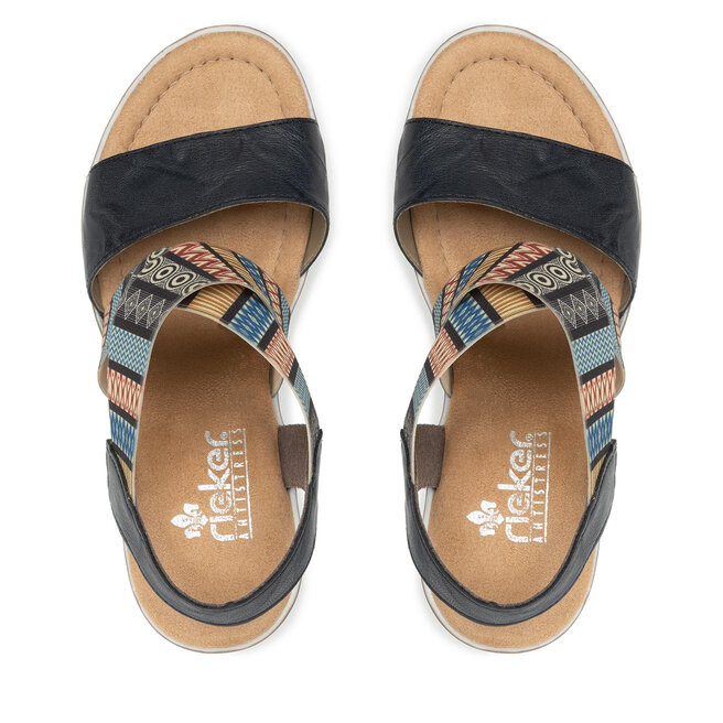 Rieker Sandalen Rieker 68518-14 Blau Kombi