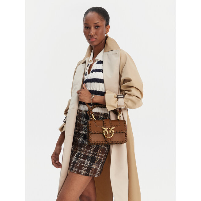 Torebka PINKO Love One Mini Cl. AI 25-26 PLTT 100059 A2OR Brązowy -