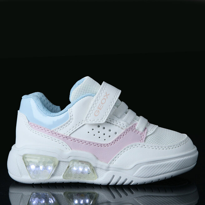 Scarpe Da Ginnastica Geox Per Bambine - J Illuminus Girl A, Tomaia Sintetica, Suola In Gomma