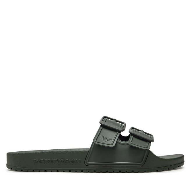Klapki Emporio Armani XVPS09 XN998 - Khaki