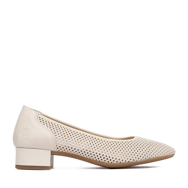 Czółenka Rieker CEO-43459-60 Beżowy jasny - kobiece