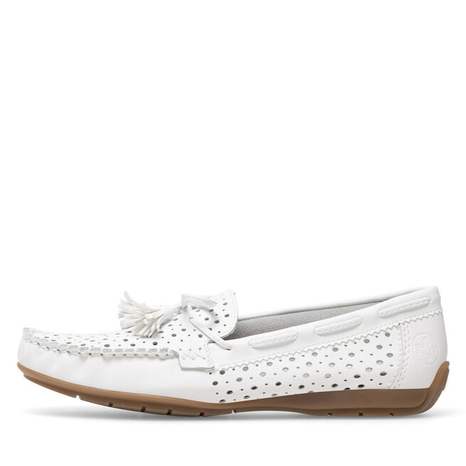 Mocassin Rieker Femme 40254 - Chaussure Confort Cuir Véritable Printemps/été