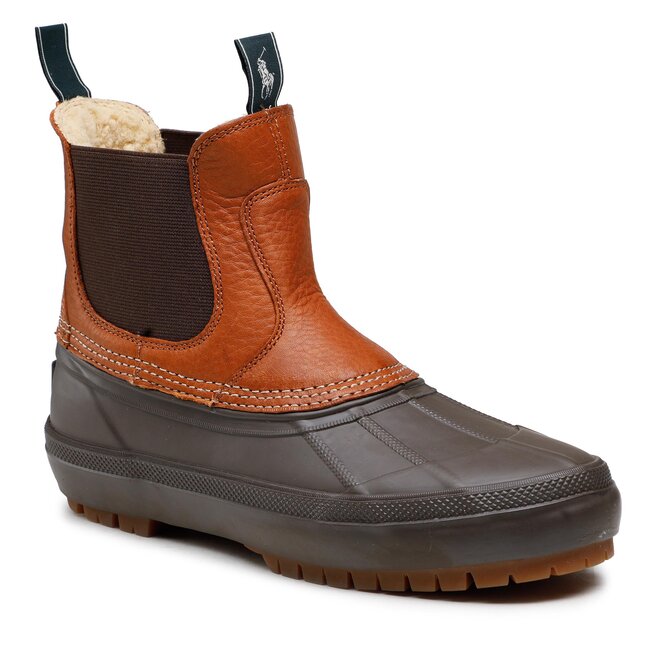 Polo Ralph Lauren Боти тип челси Polo Ralph Lauren Claus Chelsea 812878102001 Polo Tan/Dark Brown