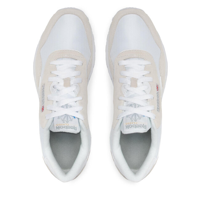 Reebok Обувки Reebok Cl Nylon FV1593 White/White/Lgtgre