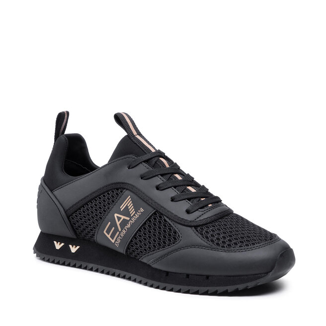 Sneakers EA7 Emporio Armani X8X027 XK050 M701 Triple Black/Gold Armani imagine noua gjx.ro