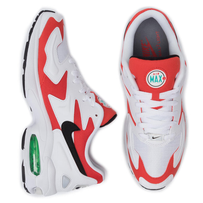 Nike Skor Nike Air Max2 Light AO1741 101 White/Black/Habanero Red