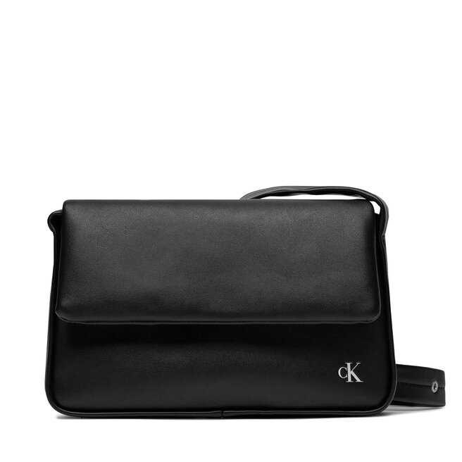 Torebka Calvin Klein Jeans Block Flap Shoulderbag25 Pu - Czarny