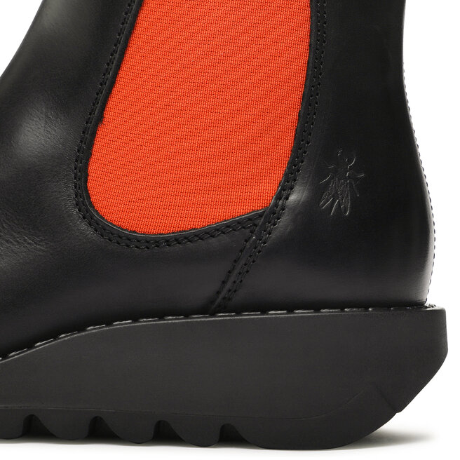 Fly London Ghete Jodhpur Fly London Salvfly P143195083 Black (Orange Elastic) 083
