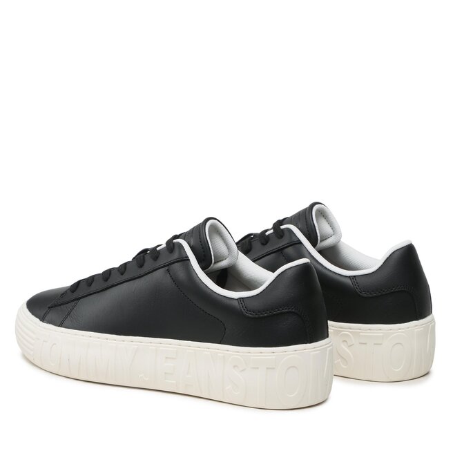 Tommy Jeans Sportcipő Tommy Jeans Leather Outsole EM0EM01213 Black BDS