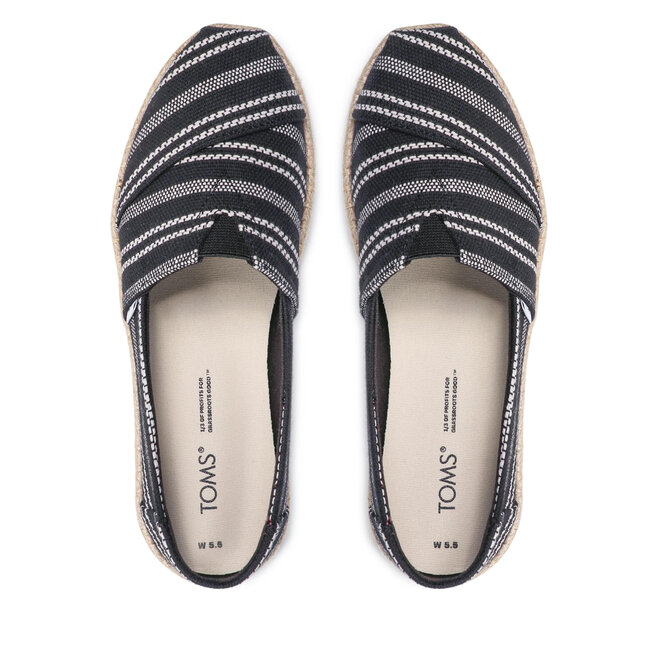 Toms Espadrilles Toms Alpargata Rope 10017852 Black Global Stripe