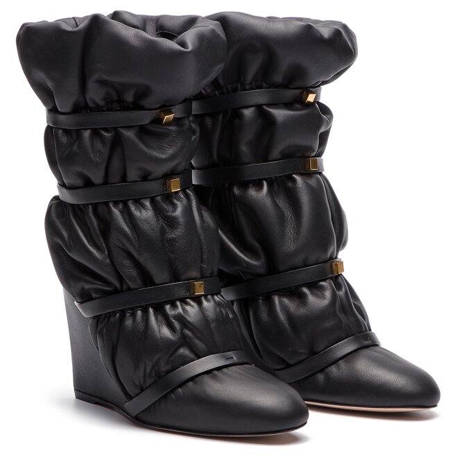 Stuart Weitzman Botine Stuart Weitzman Duvet Stud YL96071 Jet Holt