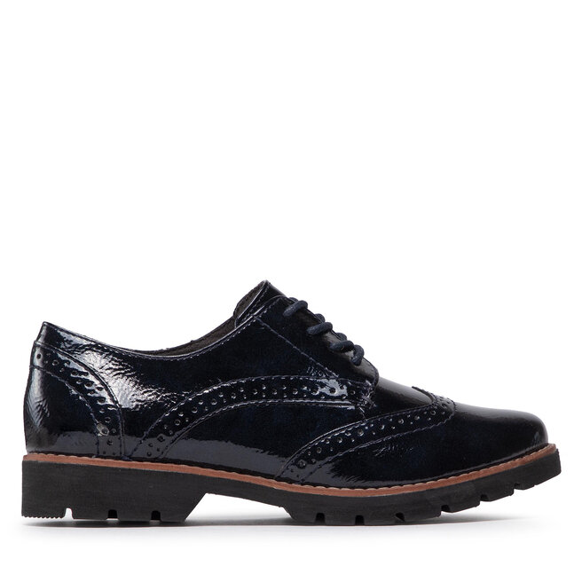 Jana Oxfords Jana 8-23760-29 Navy Patent 844