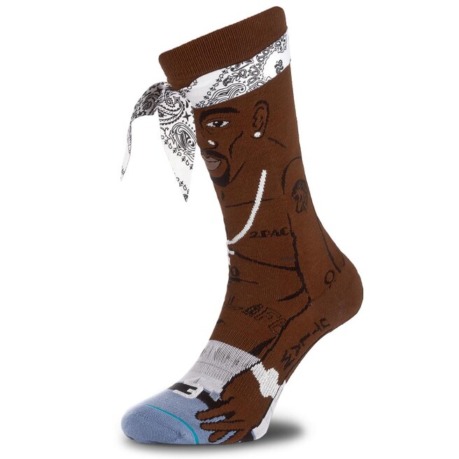 Calcetines altos hombre Stance Tupac M545A17TUP Brown • Www.zapatos.es