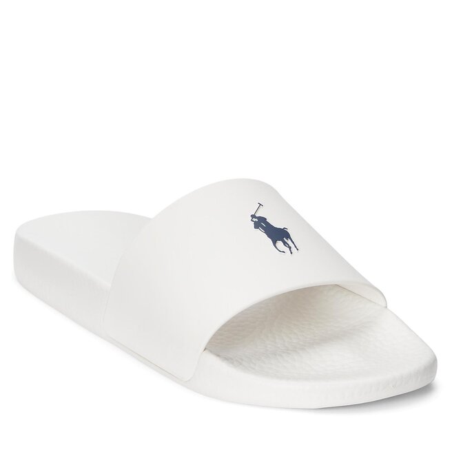 Șlapi Polo Ralph Lauren Polo Slide 809892945007 Deckwash White/Navy Pp epantofi.ro imagine noua