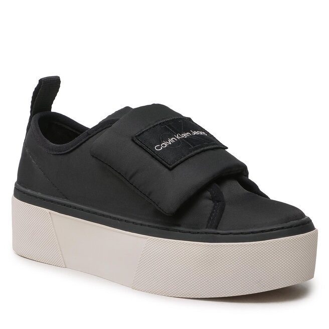 Calvin Klein Jeans Сникърси Calvin Klein Jeans Flatform Puffy Ny YW0YW00872 Black BDS
