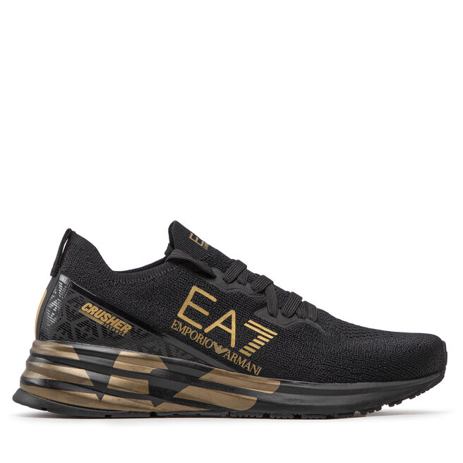 Sneakers EA7 Emporio Armani X8X095 XK240 M701 Triple Black/Gold ...