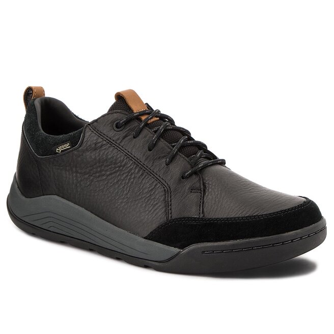 Clarks Półbuty Clarks Ashcombe Bay Gtx GORE-TEX 261354007 Black Leather