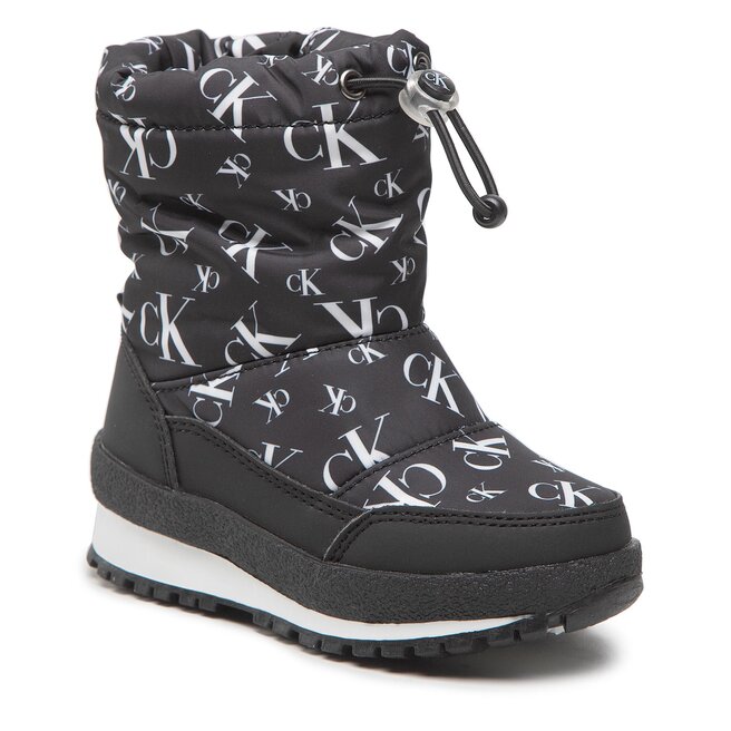 Cizme de zăpadă Calvin Klein Jeans Snow Boot V3X6-80420-1473 Black 999 999 imagine noua gjx.ro